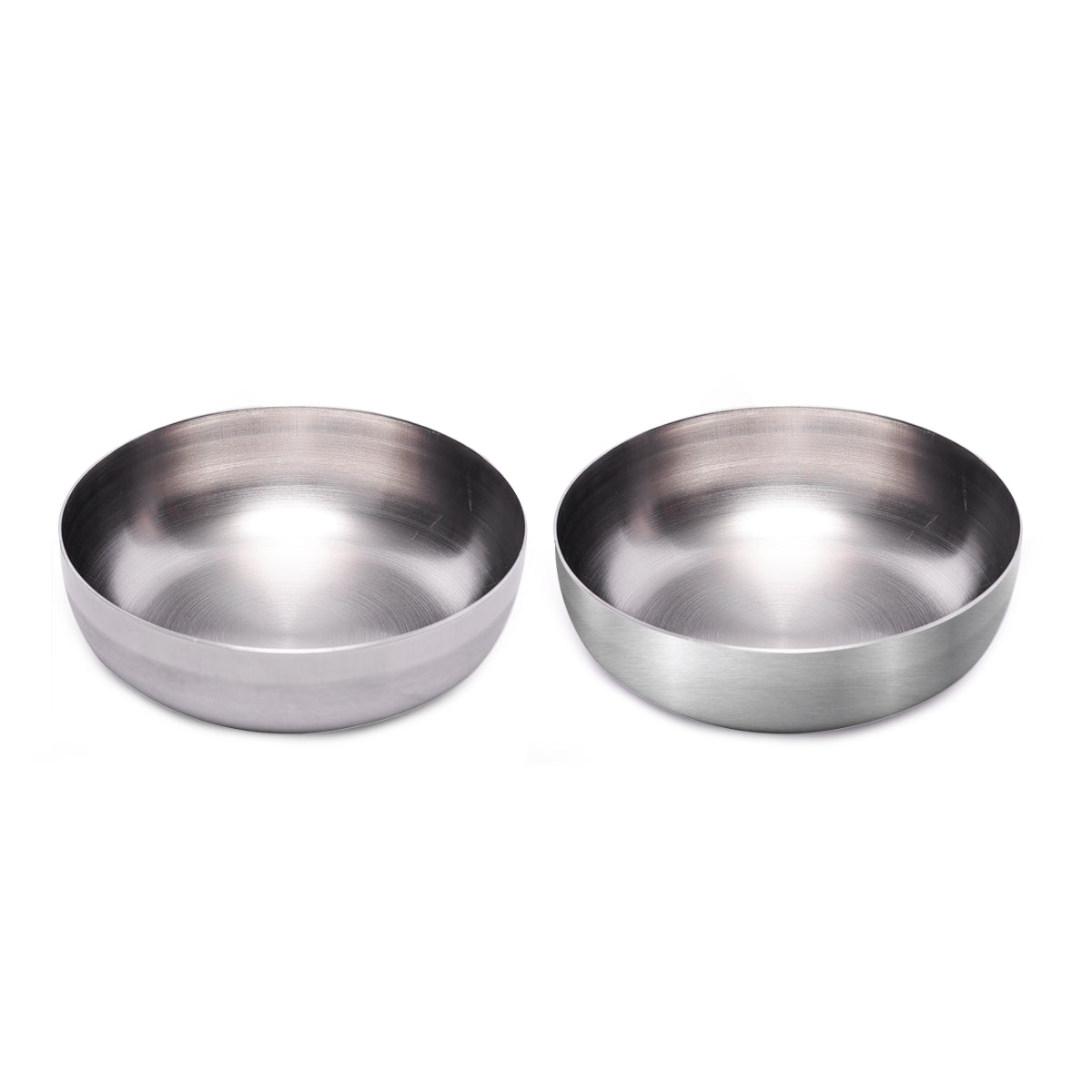 Stainless Steel Flat Katori Bowl – Food-Grade, Rust-Free Bowl for Halwa, salads, fruits, Snacks & Desserts