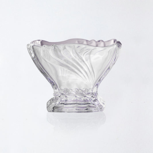 Elegant Crystal-Style Glass Dessert Fabiola Bowl (6pc Set)