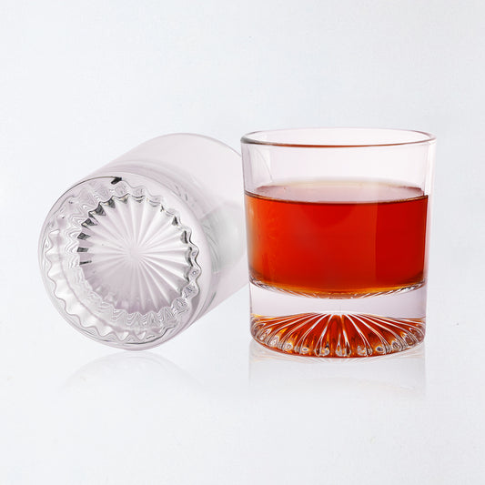 Starburst Base Whisky Glasses | Classic Elegance with a Twist