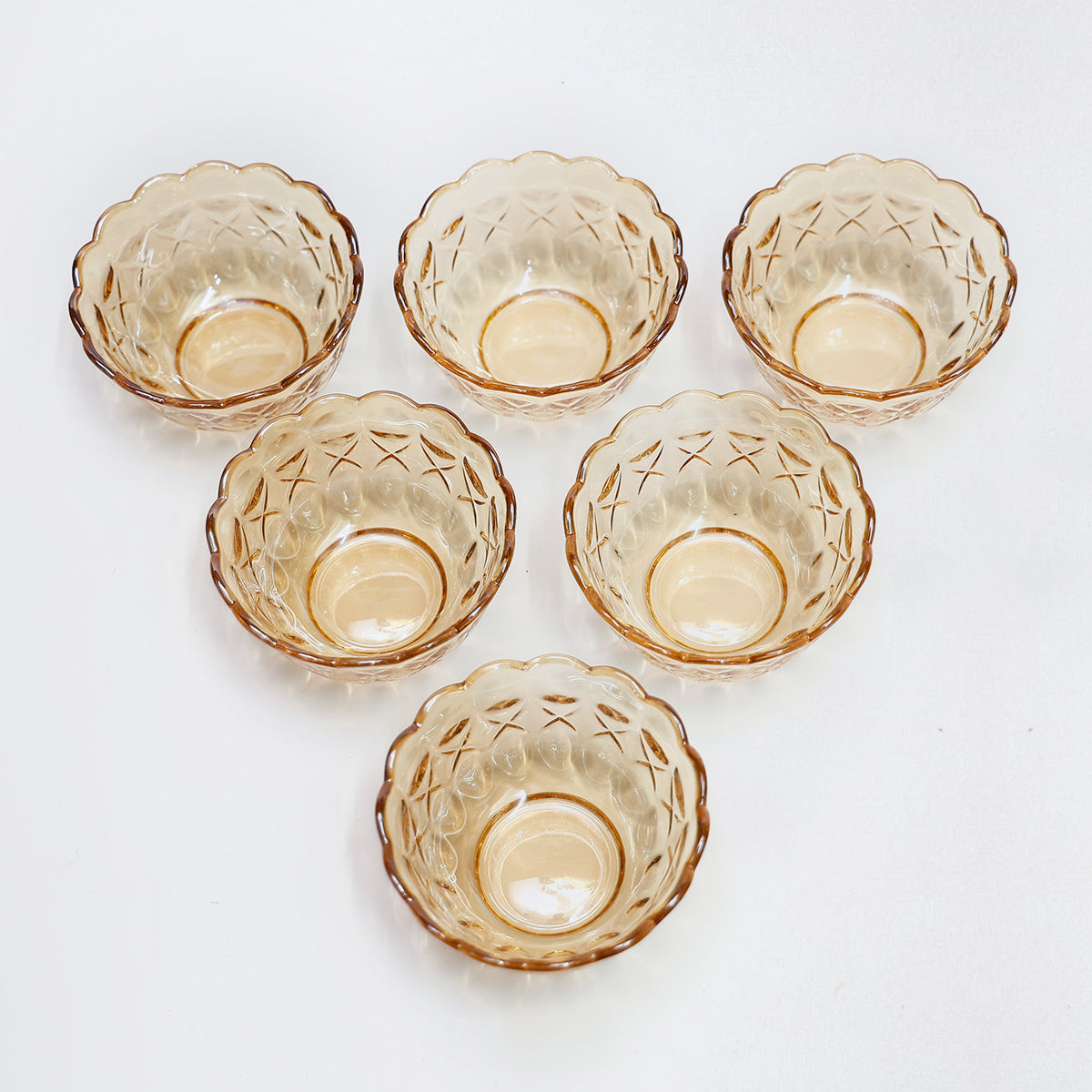Luxurious Golden Glass Bowl – 9×9×5 cm Stylish Serveware & Décor