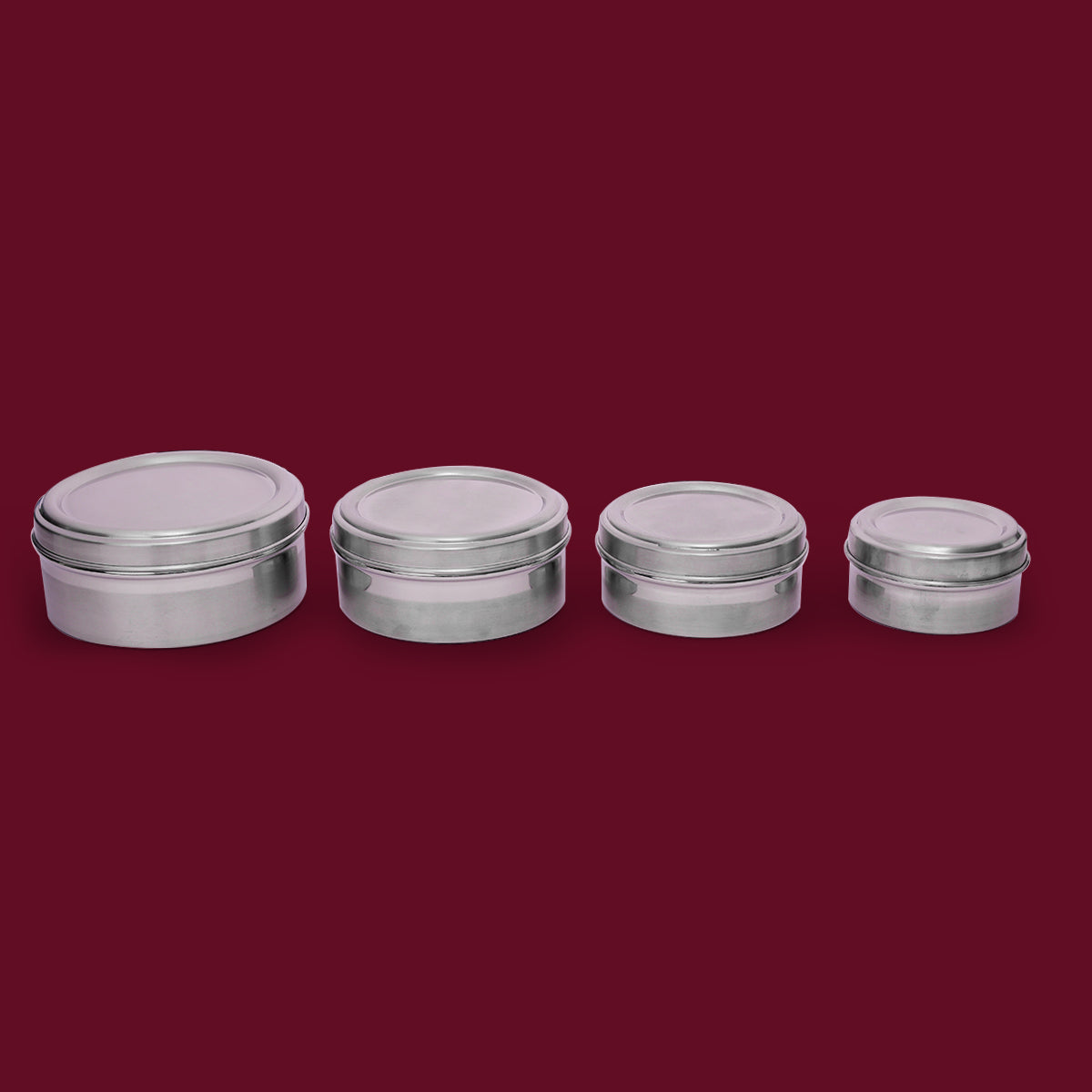 Sleek & Flat Steel CHOCOLATE Dabba – Compact Food-Grade Storage for Puris, Snacks & Chocolates