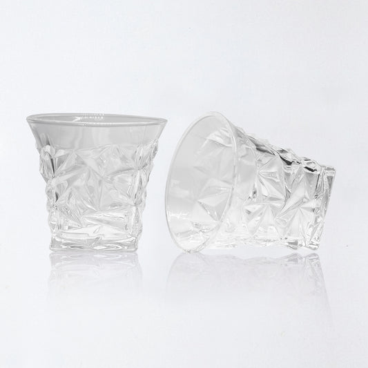 Faceted Crystal Glass Tumbler – Elevate Every Sip with a Touch of Elegance
