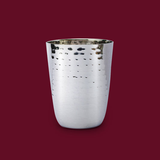 Premium Hammered Stainless Steel Glass – Elegant, Durable & Rust-Free Drinkware