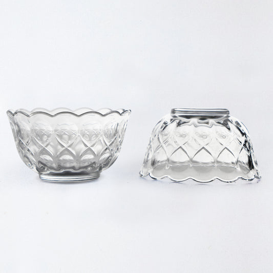 Crystal-Clear Glass Serving Bowl – 9cm Diameter – Stylish & Practical for Everyday Dining