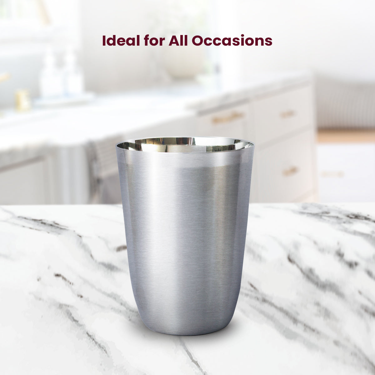 Classic Stainless Steel Water Glass – Lightweight, Durable & Food-Grade Tumbler for Everyday Use