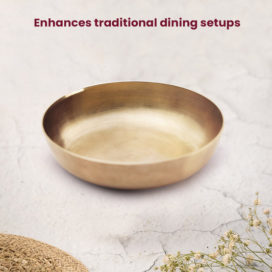 Pure Kansa Bowl – Ayurveda-Inspired Dining for Holistic Wellness (1 pc)
