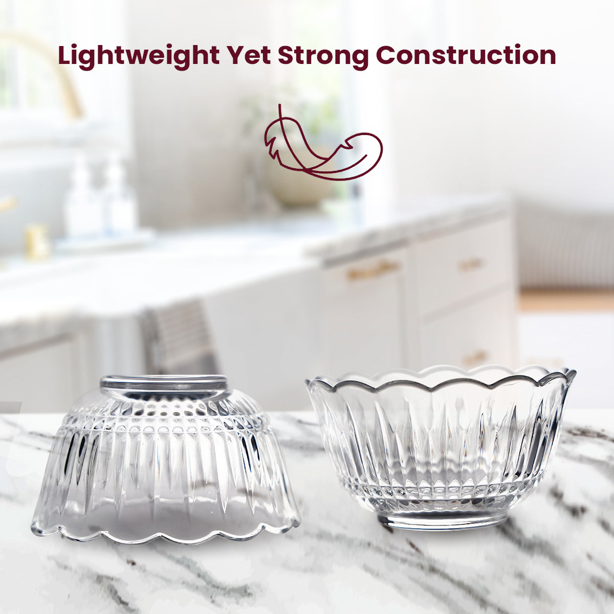 Elegant Clear Glass Bowl – 9cm Diameter – Versatile Tableware for Everyday & Special Occasions