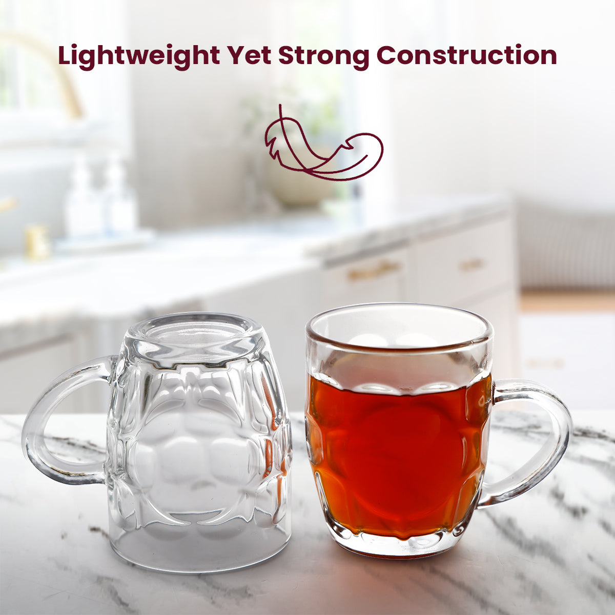 Premium Clear Glass Juice Tumbler – 10cm Large Drinking Glass for Juices, Shakes & Beverages