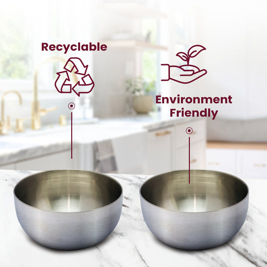 Stainless Steel Katori Bowl – Food-Grade, Rust-Free Bowl for Curries, Snacks & Desserts