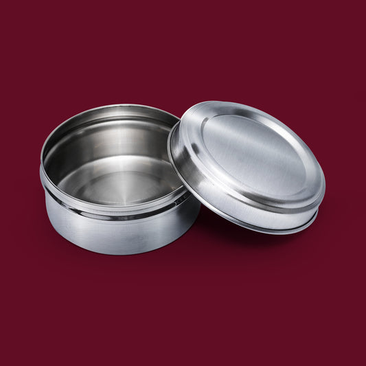 Sleek & Flat Steel CHOCOLATE Dabba – Compact Food-Grade Storage for Puris, Snacks & Chocolates