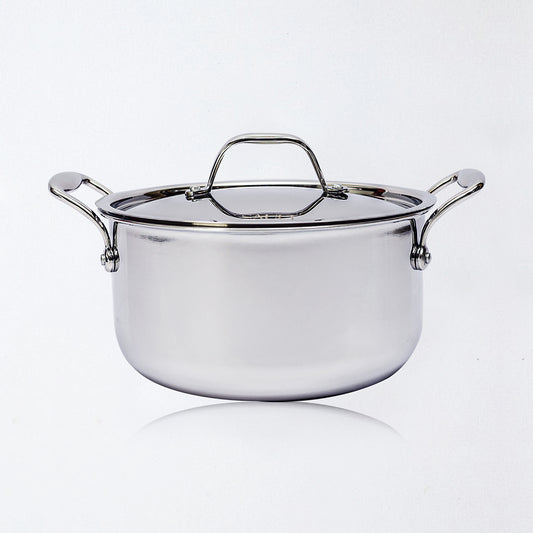 Triply Stainless Steel Casserole with Lid – Heat-Retaining, Durable & Stylish Cookware for Slow Cooking & Serving, Induction & Gas Compatible