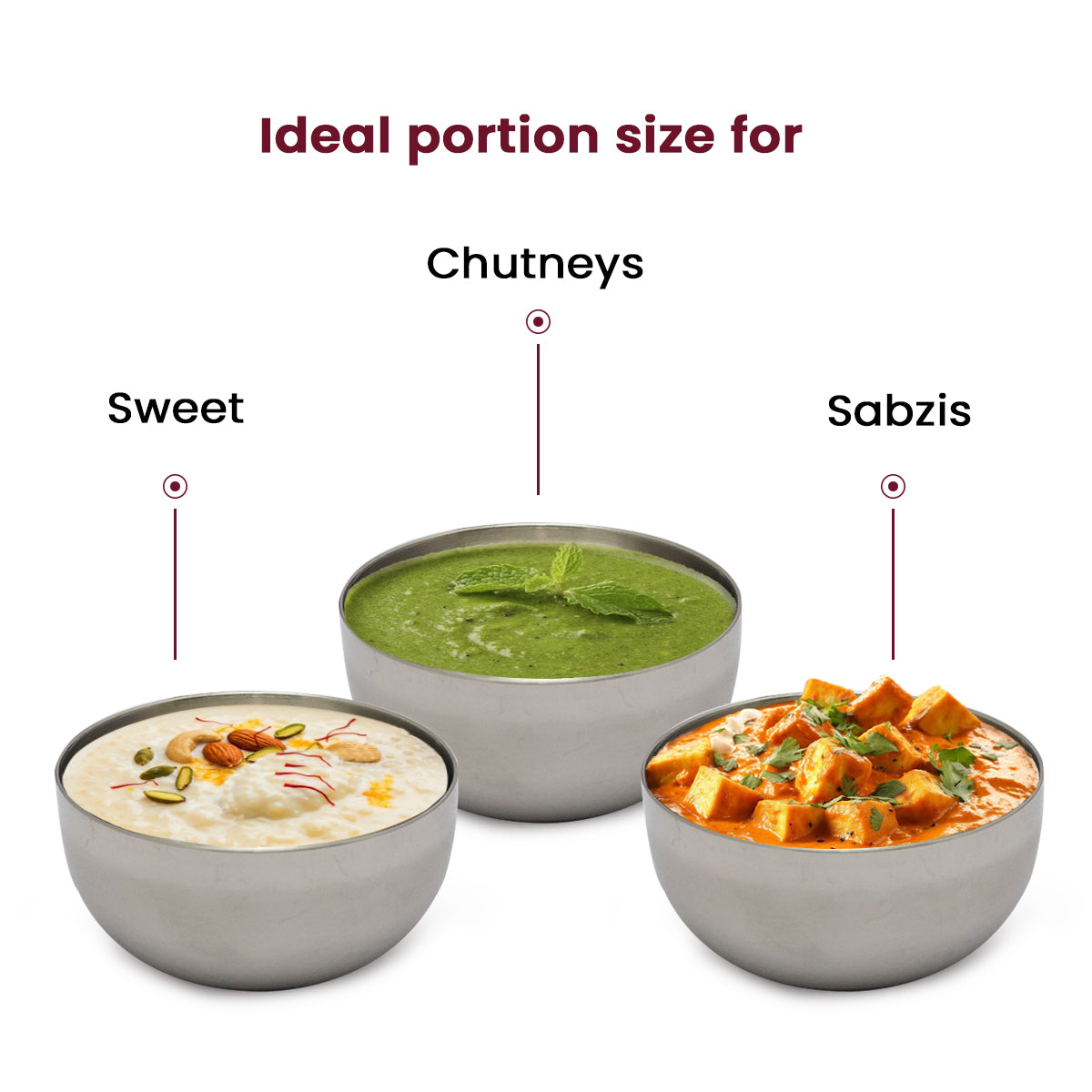 Stainless Steel Katori Bowl – Food-Grade, Rust-Free Bowl for Curries, Snacks & Desserts