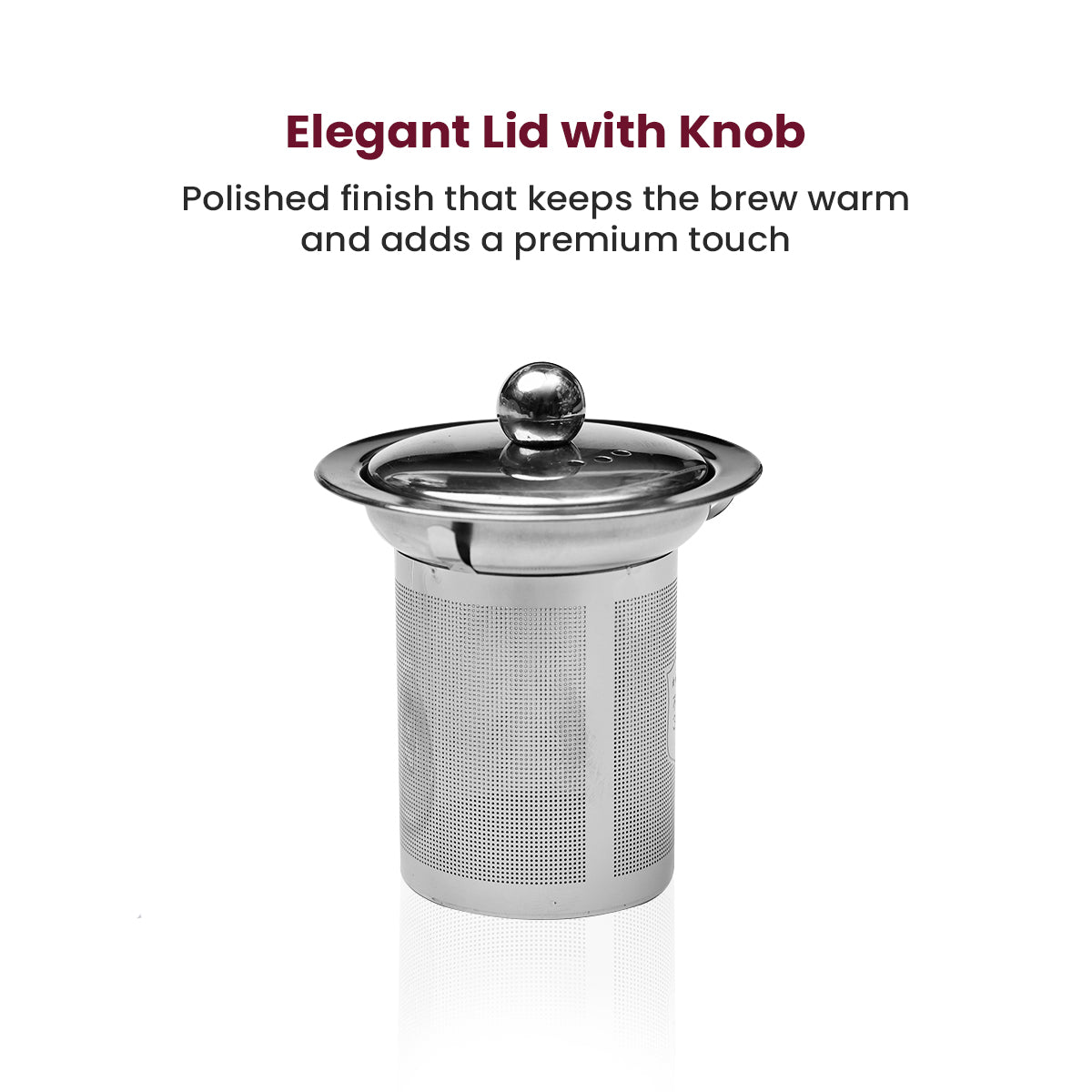 DELI KETTLE GPF 74-2 – Premium Glass Teapot with Stainless Steel Infuser & Lid