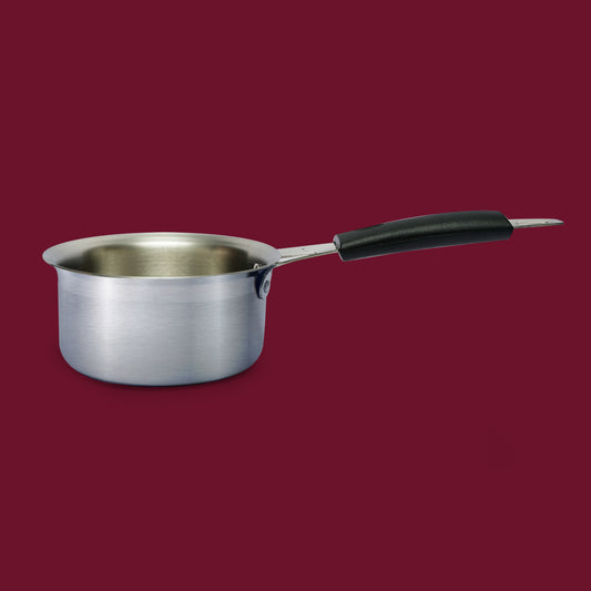 Stainless Steel Sauce Pan with Handle – Durable & Food-Safe Pan for Boiling, Heating & Cooking