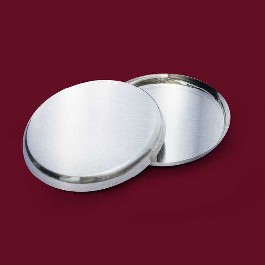 Stainless Steel Plate - Premium Quality Round Plate for Everyday Use - Durable, Rust-Free & Easy to Clean