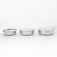 Premium Triplex Stainless Steel Langdi Cookware Set with Lids – 18cm, 20cm & 22cm – 3-Piece Set for Everyday Cooking