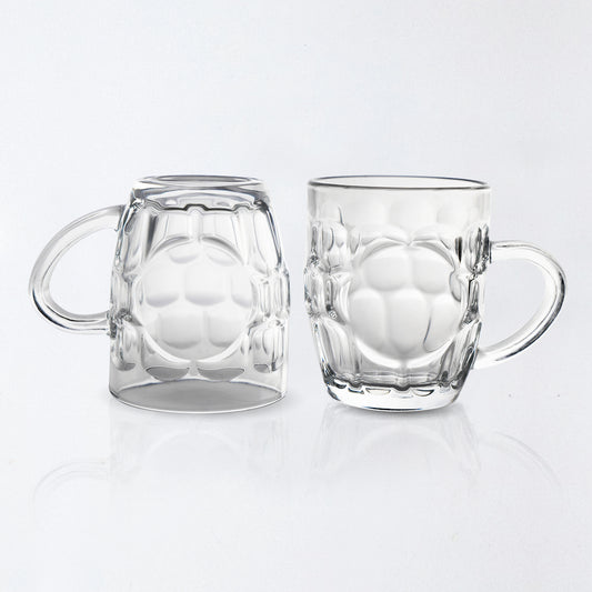 Premium Clear Glass Juice Tumbler – 10cm Large Drinking Glass for Juices, Shakes & Beverages