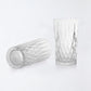GLASS BORRO – Tall Diamond-Cut Highball Glass for Luxe Everyday Sipping