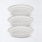 Pressed Glass Dessert Plates – Elegant. Intricate. Timeless. (KARBON PLATE KRS 7201)