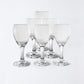 Elegant Clear Glass Wine Glass – 16cm Tall, Classic Design for Wine & Beverages