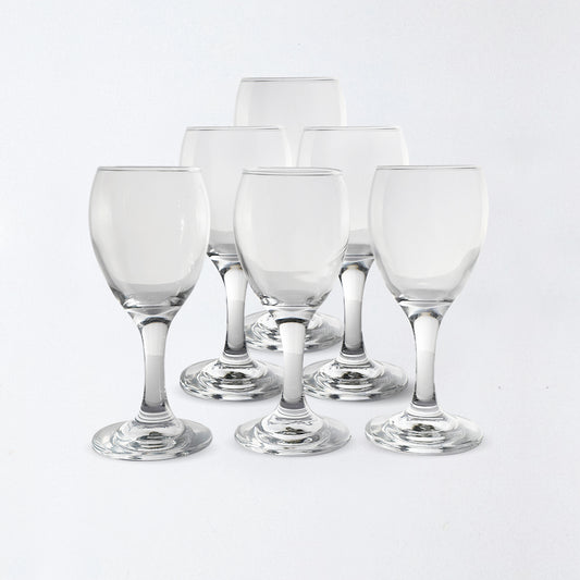 Elegant Clear Glass Wine Glass – 16cm Tall, Classic Design for Wine & Beverages