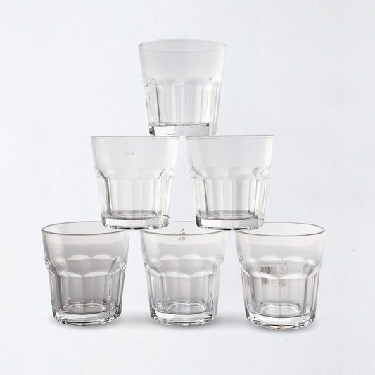 Classic Everyday Glass – 8×8×8.5 cm Durable Drinking Glass for Water, Juice & Beverages