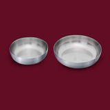 Stainless Steel Flat Katori Bowl – Food-Grade, Rust-Free Bowl for  Halwa, salads, fruits, Snacks & Desserts