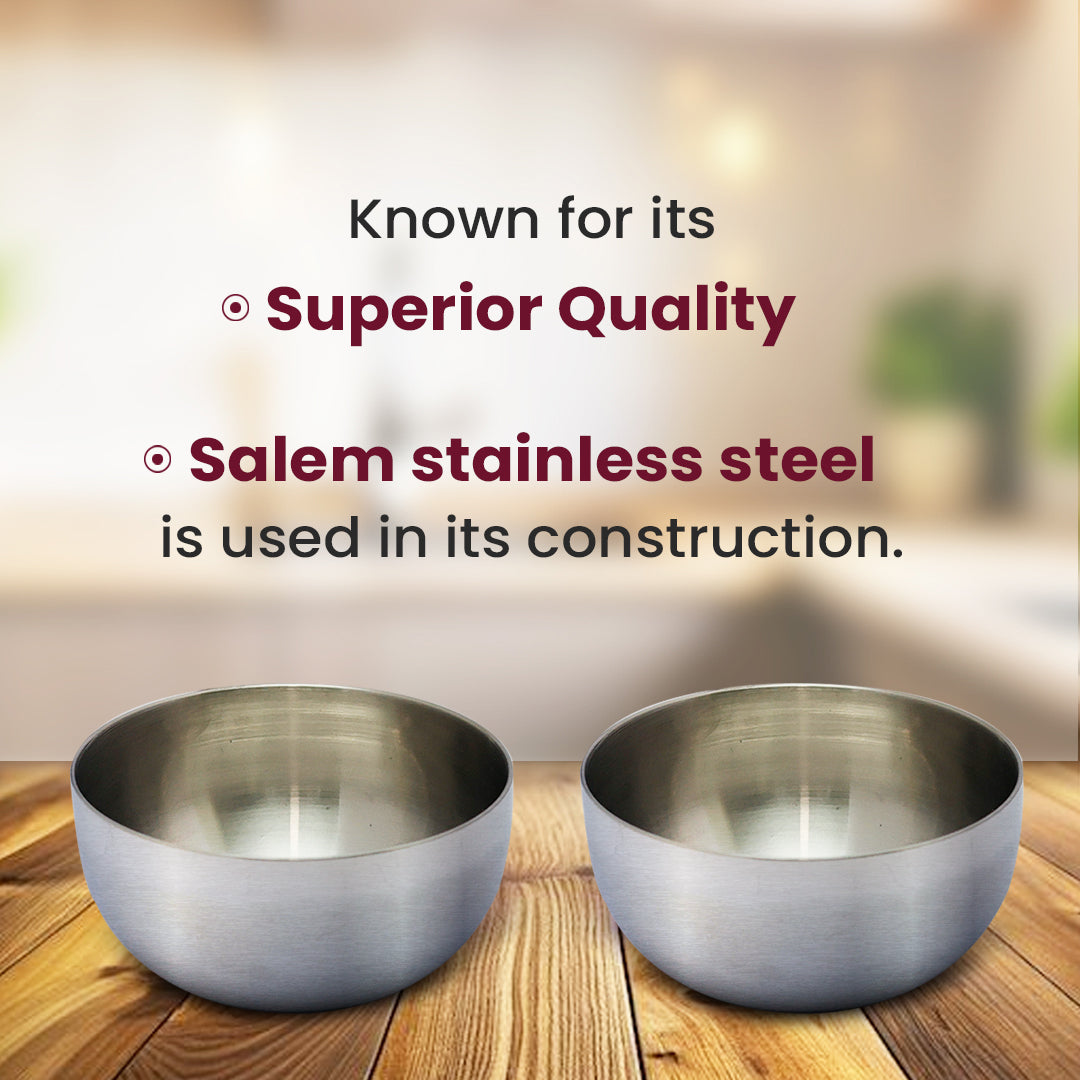 Stainless Steel Katori Bowl – Food-Grade, Rust-Free Bowl for Curries, Snacks & Desserts