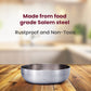 Stainless Steel Flat Katori Bowl – Food-Grade, Rust-Free Bowl for  Halwa, salads, fruits, Snacks & Desserts