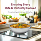 Triplex Stainless Steel Cookware Trio – Hybrid Tawa 30cm, Kadhai with Lid 22cm & Frypan 22cm