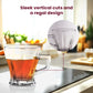 Premium Clear Glass Cup with Handle – 8×8×8.5 cm – Versatile Beverage Mug