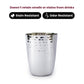 Premium Hammered Stainless Steel Glass – Elegant, Durable & Rust-Free Drinkware