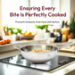 Premium Triplex Stainless Steel Cookware Set – 22cm Wok with Lid, 30cm Hybrid Tawa & 22cm Frypan (3-Piece Combo)