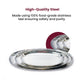 Premium Hammered Stainless Steel Oval Plate – Elegant Serveware for Rice, Snacks & Starters