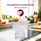 Elegant Crystal-Style Glass Dessert Fabiola Bowl (6pc Set)