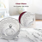 Elegant Textured Glass Bowl with Footed Base – 9.5×9.5×6 cm