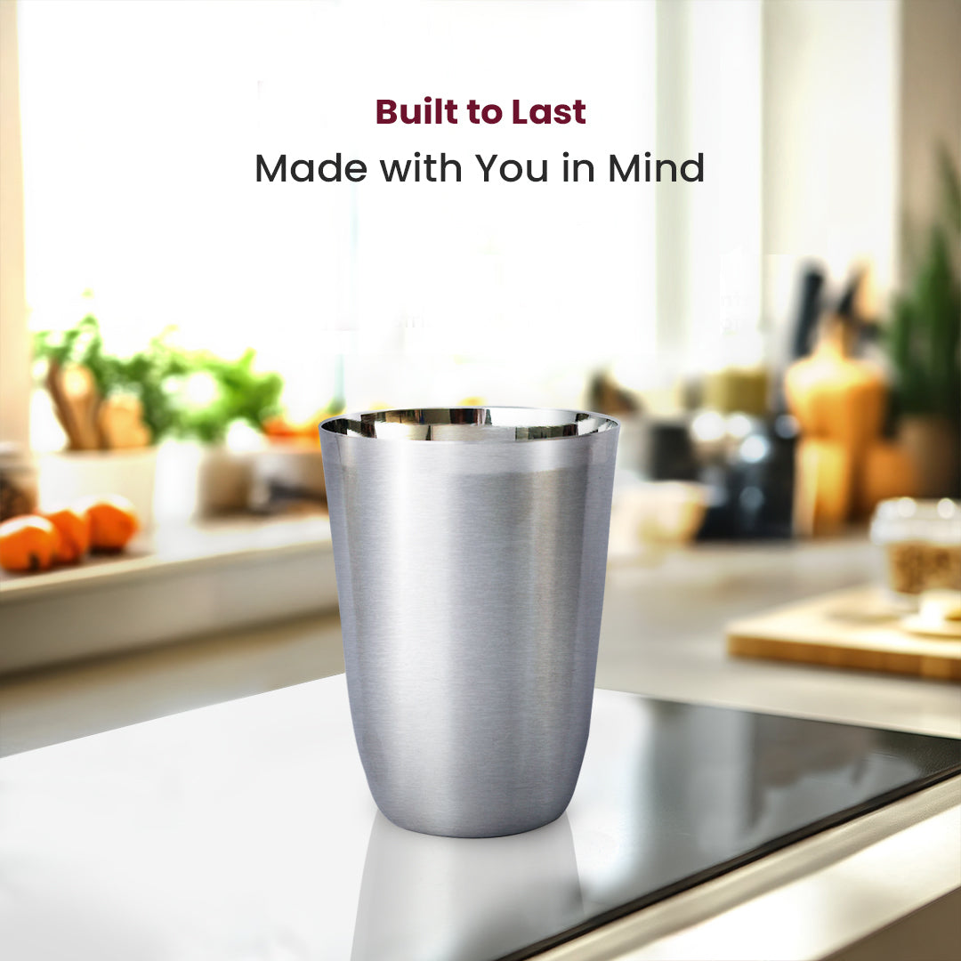 Classic Stainless Steel Water Glass – Lightweight, Durable & Food-Grade Tumbler for Everyday Use