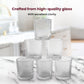 Hammered Texture Glass Tumblers | Stylish & Sturdy Drinkware