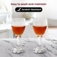 Elegant Clear Glass Wine Glass – 16cm Tall, Classic Design for Wine & Beverages