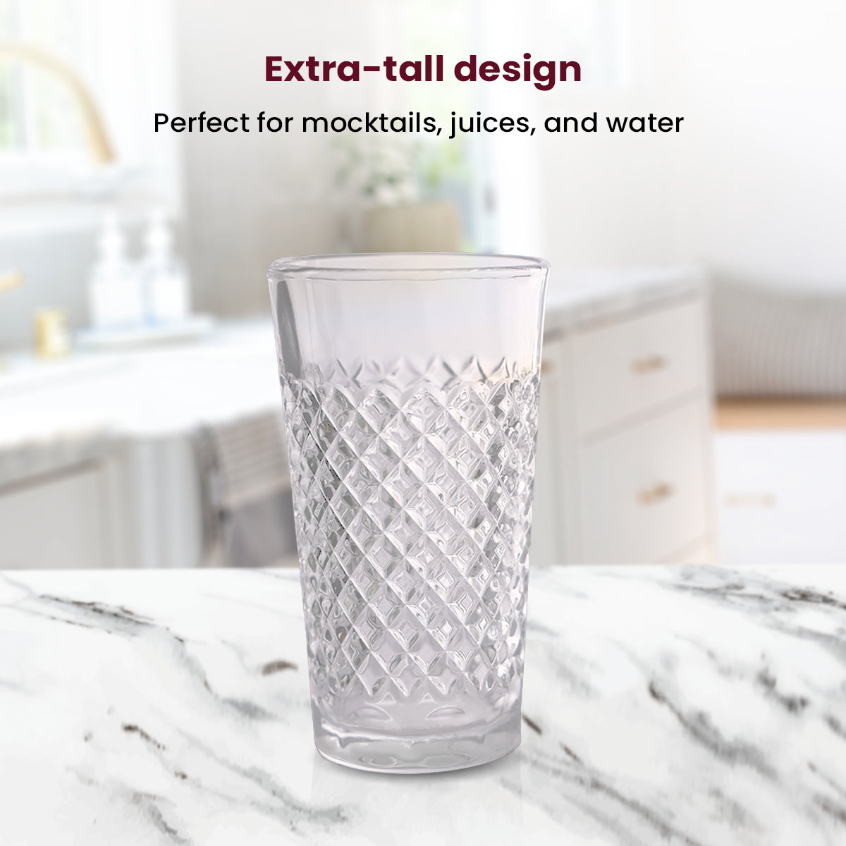 Diamond-Cut Glass Vivendi - Elevate Your Table with Hand-Cut Crystal Brilliance