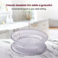 Pressed Glass Dessert Plates – Elegant. Intricate. Timeless. (KARBON PLATE KRS 7201)