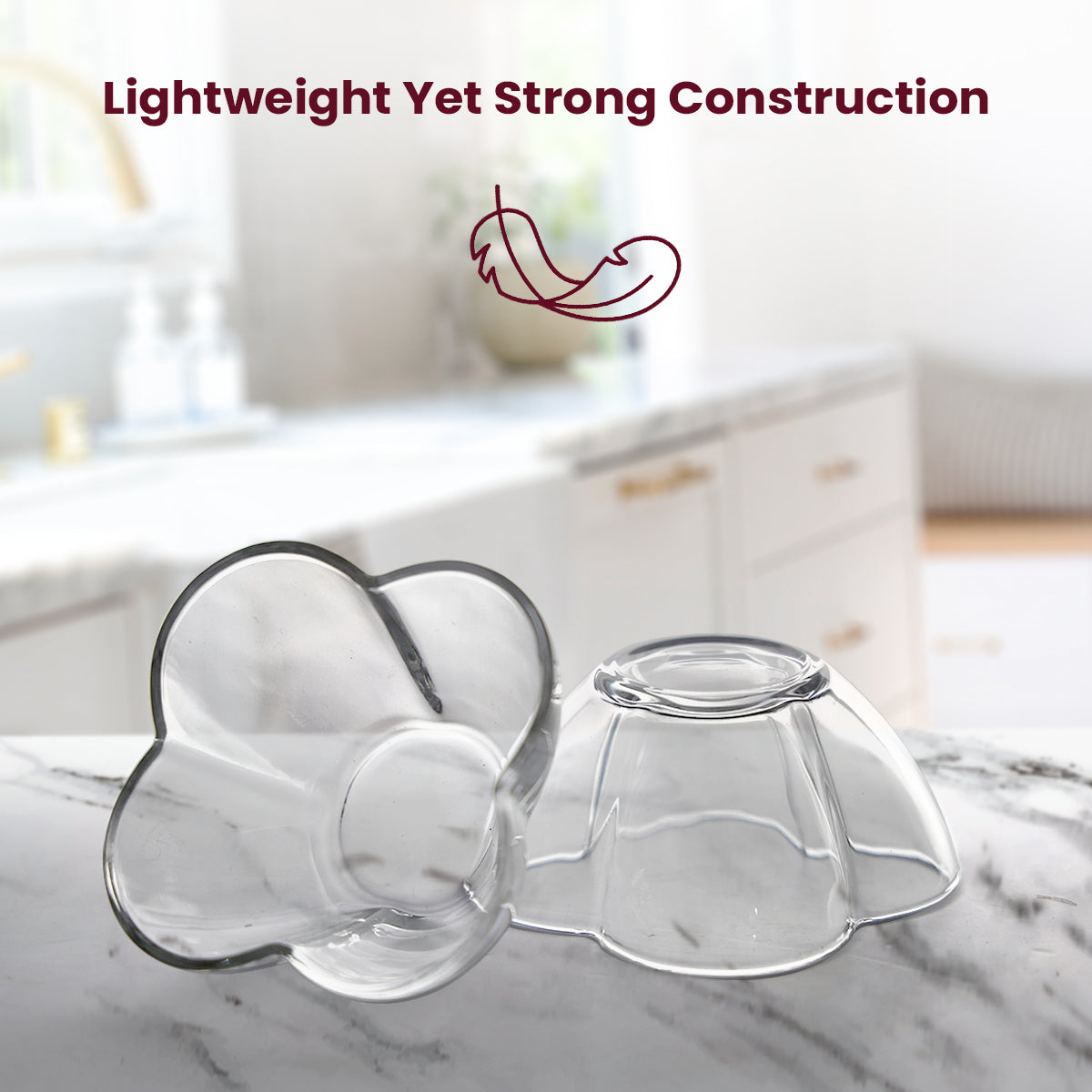Elegant Clear Glass Bowl – 8.5cm Diameter – Perfect for Snacks, Sweets & Side Servings