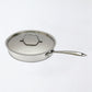 Triply Stainless Steel Sauté Pan with Lid – High-Performance, Non-Reactive & Even-Heat Distribution Pan for Sautéing, Frying & More