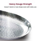 Premium Hammered Stainless Steel Oval Plate – Elegant Serveware for Rice, Snacks & Starters