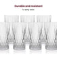 GLASS BORRO – Tall Diamond-Cut Highball Glass for Luxe Everyday Sipping