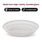 Pressed Glass Dessert Plates – Elegant. Intricate. Timeless. (KARBON PLATE KRS 7201)