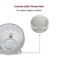 Elegant Textured Glass Bowl with Footed Base – 9.5×9.5×6 cm