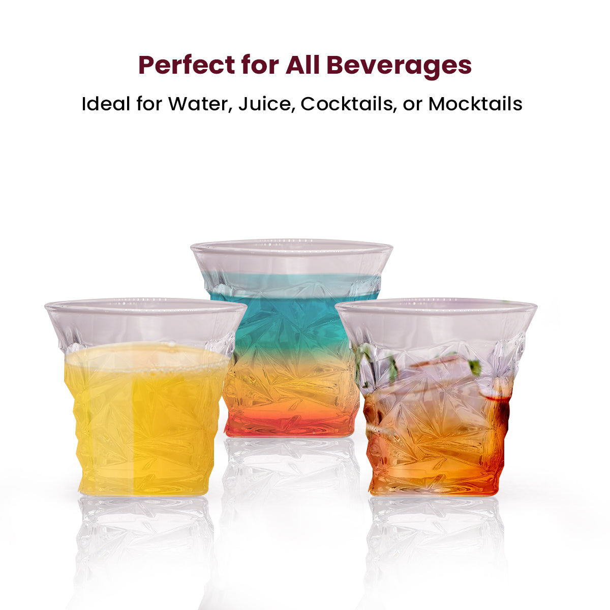 Faceted Crystal Glass Tumbler – Elevate Every Sip with a Touch of Elegance