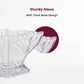 Elegant Crystal-Style Glass Dessert Fabiola Bowl (6pc Set)