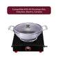 Triply Stainless Steel Honeycomb Kadhai with Glass Lid – Induction & Gas Compatible
